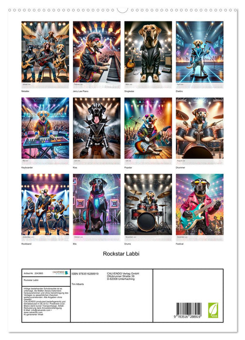 Rockstar Labbi (CALVENDO Premium Wandkalender 2026)