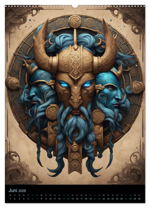 Sternzeichen Nordische Mythology (CALVENDO Premium Wandkalender 2026)