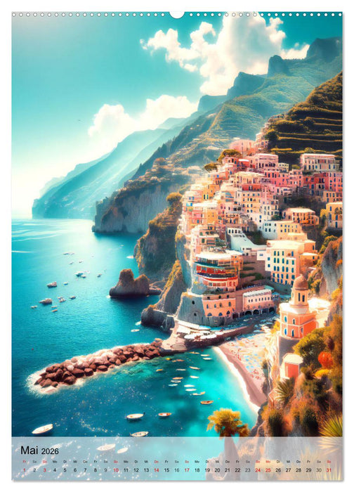 Reiseziele des Jahres - vom Nordlicht bis Korallenriff: 12 Traumziele (CALVENDO Premium Wandkalender 2026)