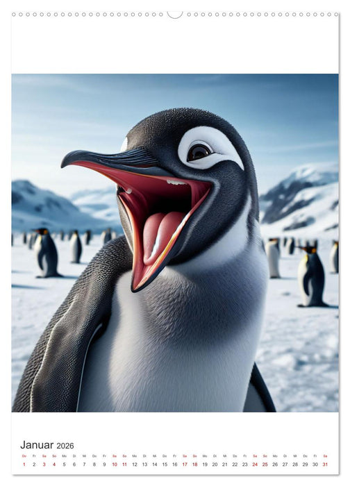 Tierischer Frohsinn - Ein Jahr voller Lächeln und Lebensfreude (CALVENDO Wandkalender 2026)