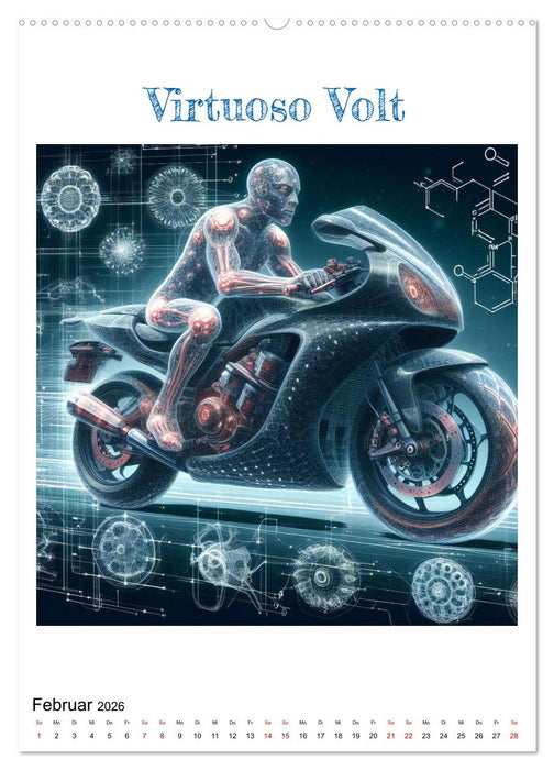 Motorräder der Zukunft (CALVENDO Wandkalender 2026)