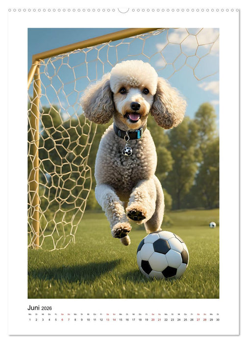 Pudelwohl durchs ganze Jahr (CALVENDO Wandkalender 2026)