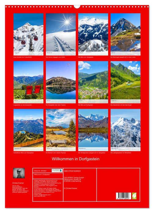 Willkommen in Dorfgastein (CALVENDO Wandkalender 2026)