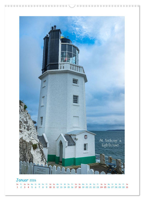 Leuchttürme an britischen Küsten (CALVENDO Premium Wandkalender 2026)
