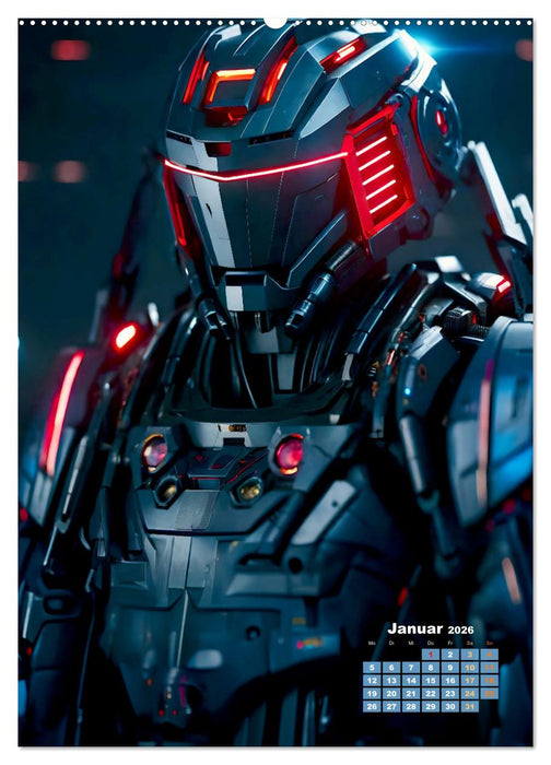 Roboter Nachtwache (CALVENDO Wandkalender 2026)