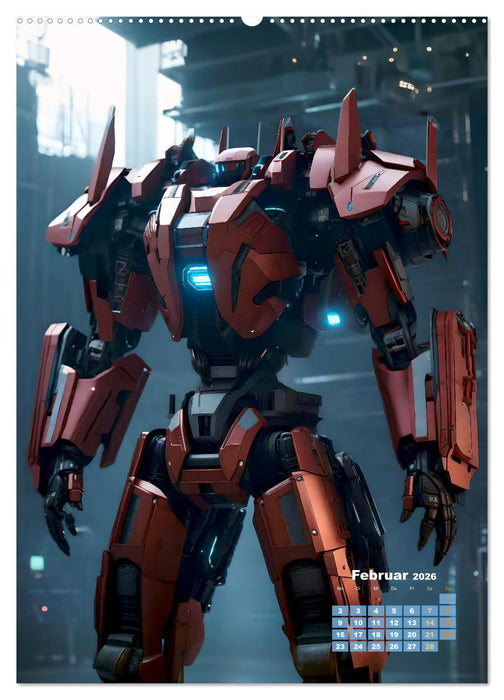 Roboter Nachtwache (CALVENDO Wandkalender 2026)
