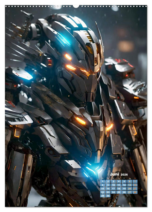 Roboter Nachtwache (CALVENDO Wandkalender 2026)