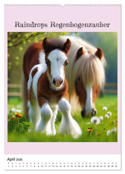 Tinker Ponys - Magische Momente, Gypsy Vanner für Mädchen (CALVENDO Premium Wandkalender 2026)