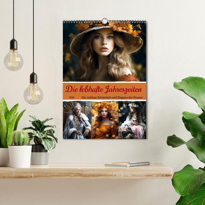 Die lebhafte Jahreszeiten! (CALVENDO Wandkalender 2026)