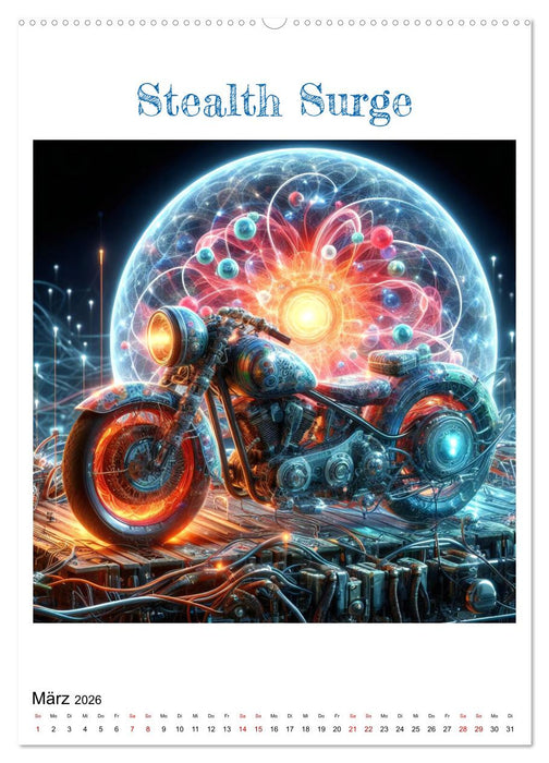 Motorräder der Zukunft (CALVENDO Premium Wandkalender 2026)