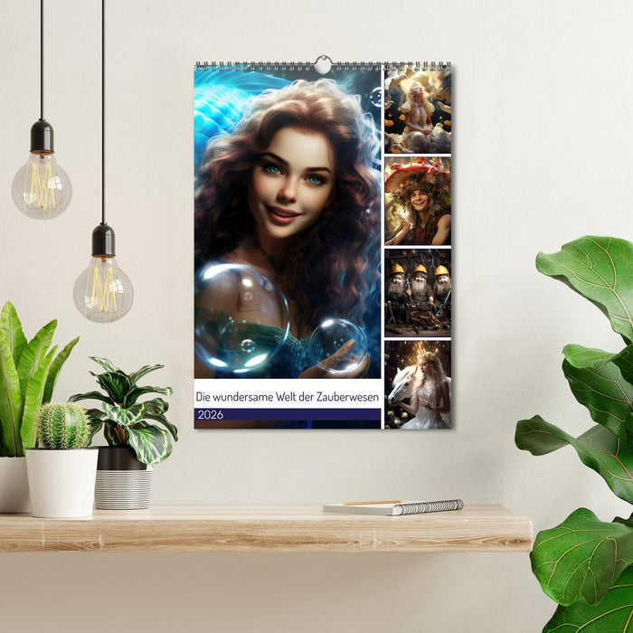 Die wundersame Welt der Zauberwesen (CALVENDO Wandkalender 2026)
