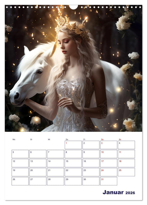 Die wundersame Welt der Zauberwesen (CALVENDO Wandkalender 2026)