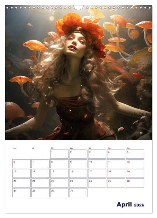 Die wundersame Welt der Zauberwesen (CALVENDO Wandkalender 2026)