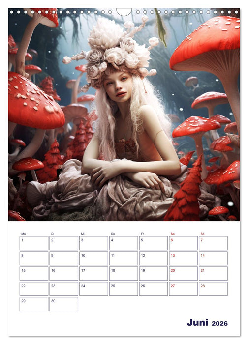 Die wundersame Welt der Zauberwesen (CALVENDO Wandkalender 2026)