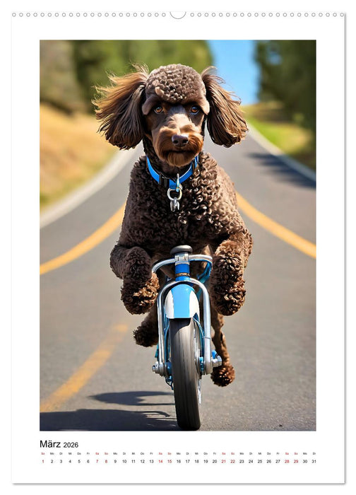 Pudelwohl durchs ganze Jahr (CALVENDO Premium Wandkalender 2026)