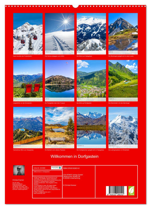 Willkommen in Dorfgastein (CALVENDO Premium Wandkalender 2026)