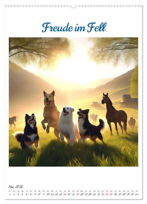 Wild-West Family - Yee-haw! Künstliche Impressionen: Ein Jahr im Wilden Westen (CALVENDO Premium Wandkalender 2026)