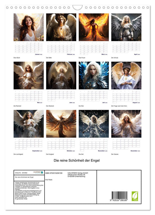 Die reine Schönheit der Engel (CALVENDO Wandkalender 2026)