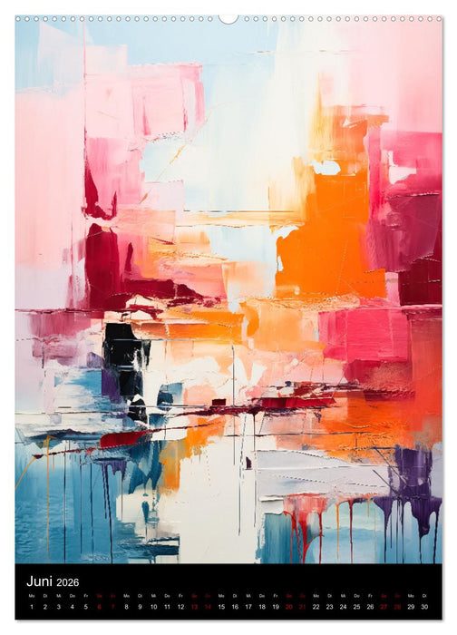 Abstrakte KI-Kunst (CALVENDO Wandkalender 2026)