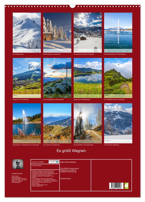 Es grüßt Wagrain (CALVENDO Wandkalender 2026)
