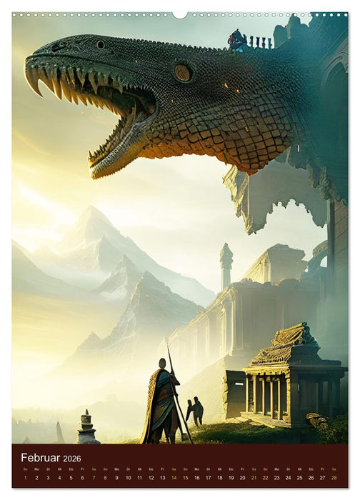 In dunkler Vorzeit - Mystisch und sagenumwoben (CALVENDO Premium Wandkalender 2026)