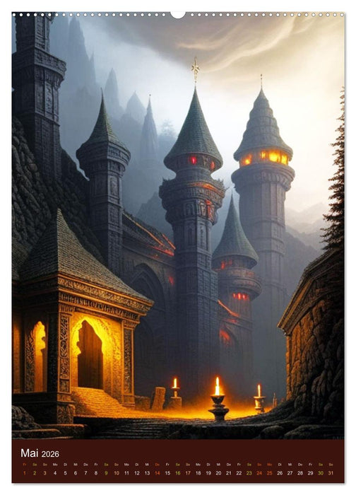 In dunkler Vorzeit - Mystisch und sagenumwoben (CALVENDO Premium Wandkalender 2026)