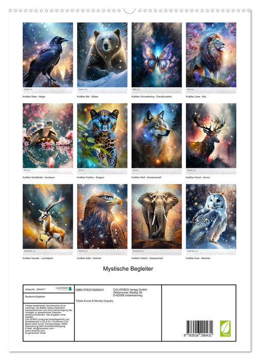Mystische Begleiter (CALVENDO Premium Wandkalender 2026)