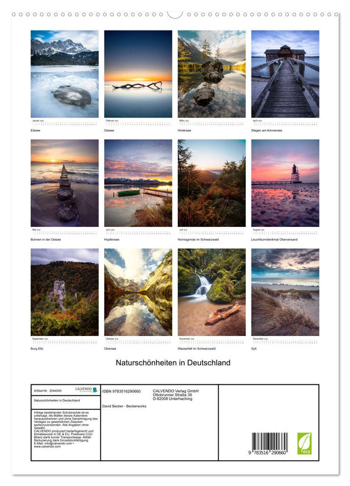 Naturschönheiten in Deutschland (CALVENDO Premium Wandkalender 2026)