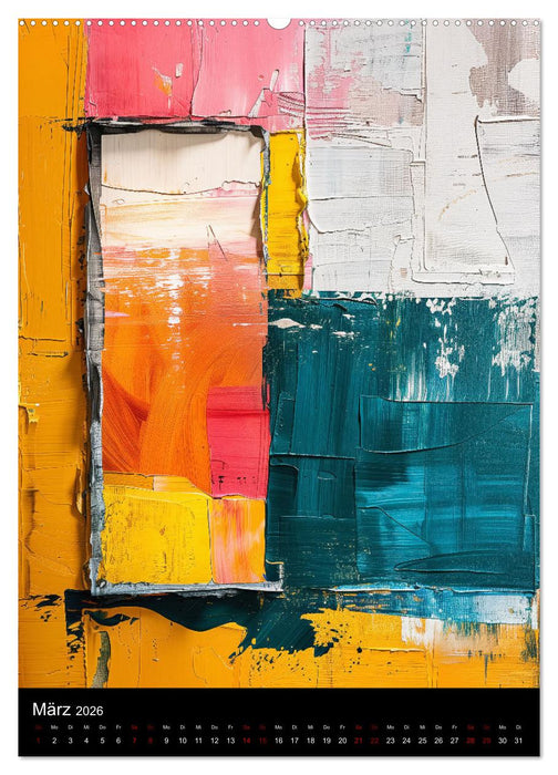 Abstrakte KI-Kunst (CALVENDO Premium Wandkalender 2026)