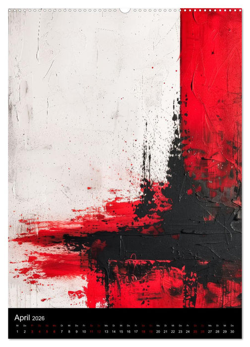 Abstrakte KI-Kunst (CALVENDO Premium Wandkalender 2026)