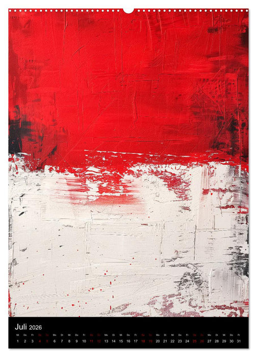 Abstrakte KI-Kunst (CALVENDO Premium Wandkalender 2026)