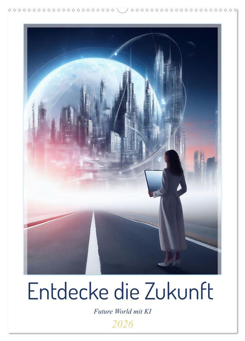 Entdecke die Zukunft - Future World mit KI (CALVENDO Wandkalender 2026)