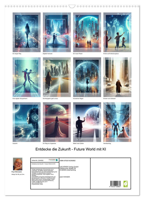 Entdecke die Zukunft - Future World mit KI (CALVENDO Wandkalender 2026)