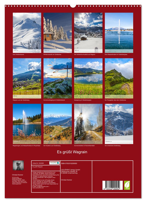Es grüßt Wagrain (CALVENDO Premium Wandkalender 2026)