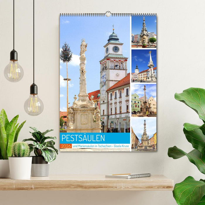 Pestsäulen und Mariensäulen in Tschechien (CALVENDO Wandkalender 2026)