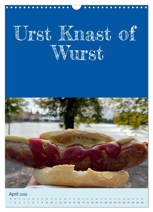 Ni schwäbborn! Mundart und Dialekt Kalender Sachsen (CALVENDO Wandkalender 2026)