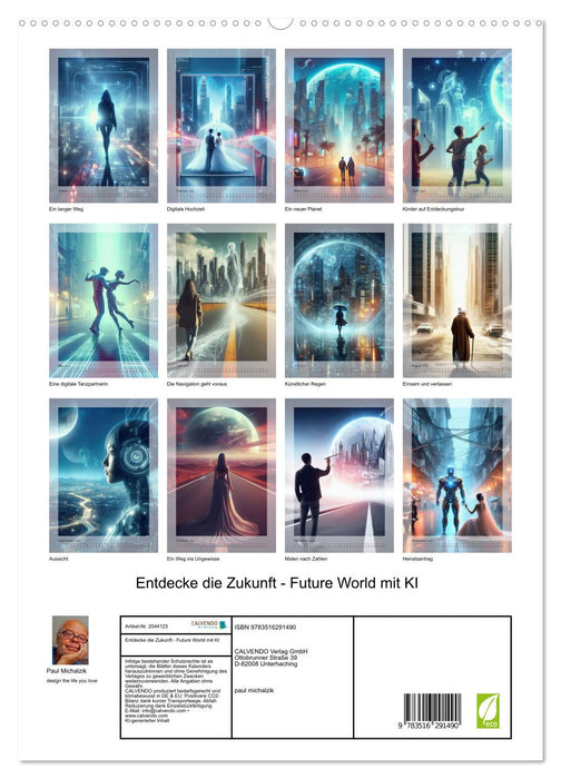 Entdecke die Zukunft - Future World mit KI (CALVENDO Premium Wandkalender 2026)