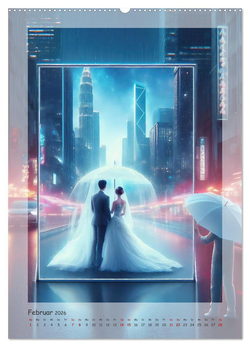 Entdecke die Zukunft - Future World mit KI (CALVENDO Premium Wandkalender 2026)