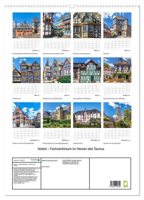 Idstein - Fachwerktraum im Herzen des Taunus (CALVENDO Wandkalender 2026)