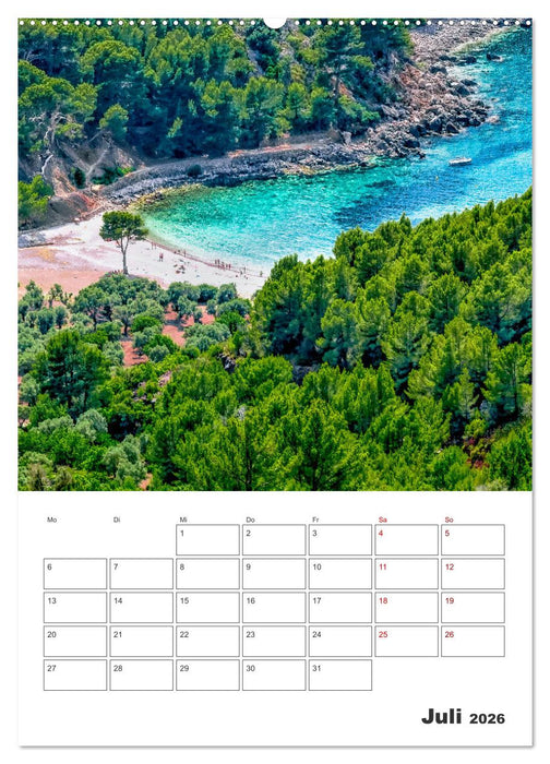Mallorca - Traumhafte Insel auf der Sonnenseite (CALVENDO Premium Wandkalender 2026)