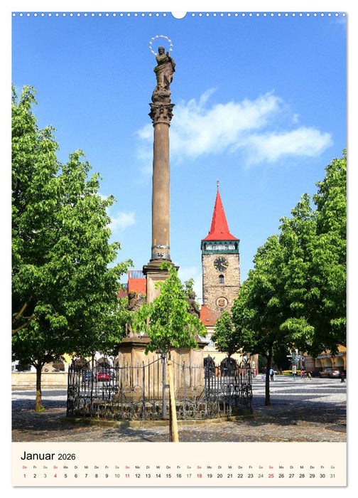 Pestsäulen und Mariensäulen in Tschechien (CALVENDO Premium Wandkalender 2026)