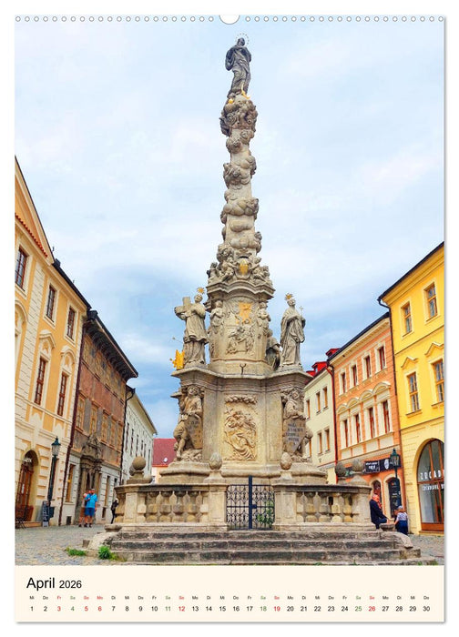 Pestsäulen und Mariensäulen in Tschechien (CALVENDO Premium Wandkalender 2026)