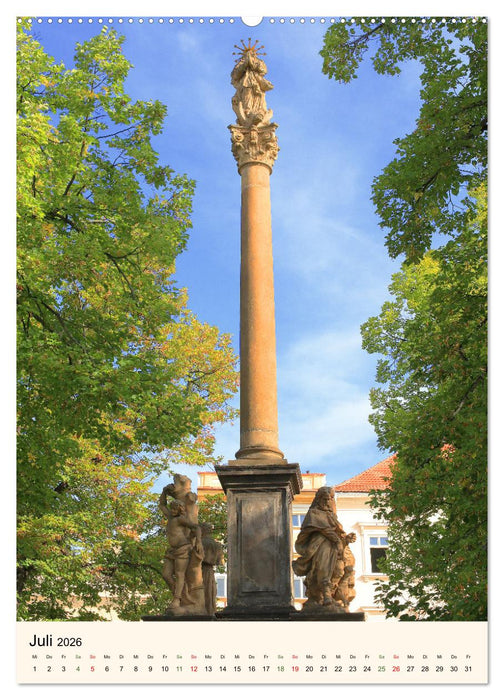 Pestsäulen und Mariensäulen in Tschechien (CALVENDO Premium Wandkalender 2026)
