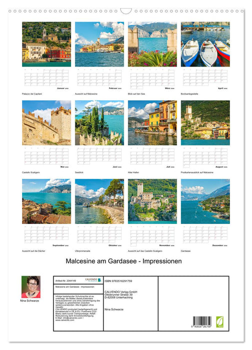 Malcesine am Gardasee - Impressionen (CALVENDO Wandkalender 2026)