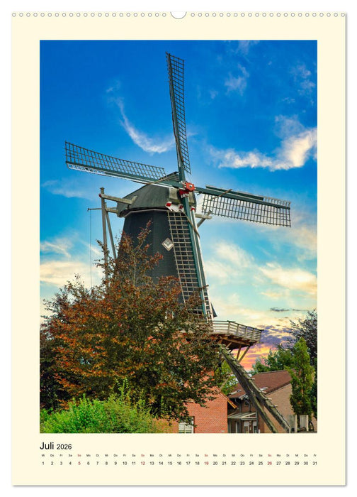Nostalgie Windmühlen (CALVENDO Premium Wandkalender 2026)