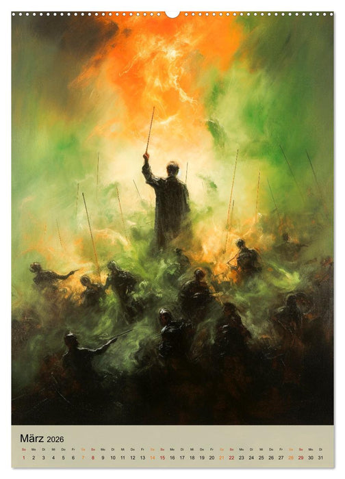 Der Dirigent modern (CALVENDO Wandkalender 2026)