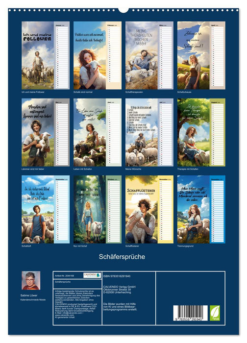 Schäfersprüche (CALVENDO Premium Wandkalender 2026)
