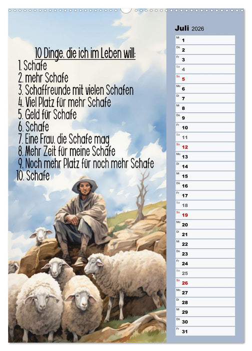 Schäfersprüche (CALVENDO Premium Wandkalender 2026)