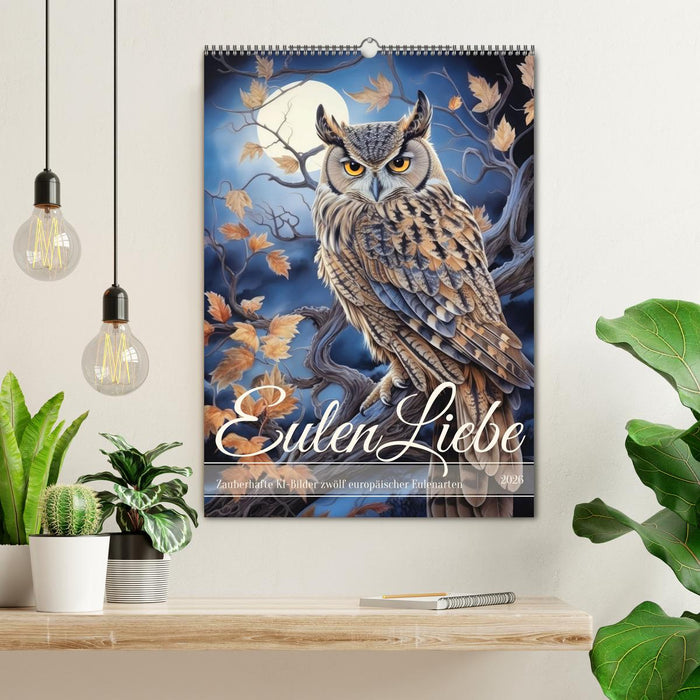 Eulenliebe (CALVENDO Wandkalender 2026)