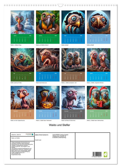 Waldo und Stefler (CALVENDO Wandkalender 2026)